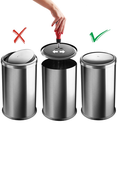 Prima Nova Vita 9 Lt Rotating Lid Bathroom Kitchen Office Trash Can