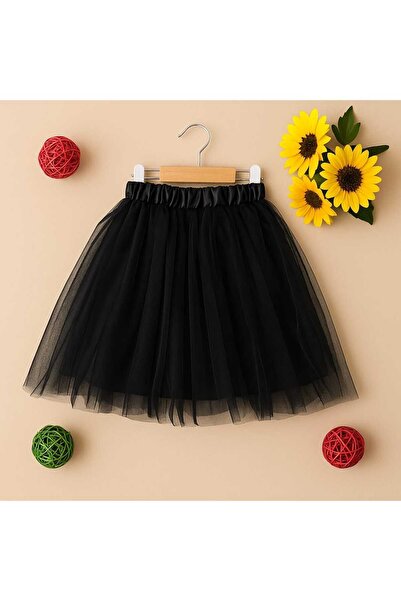 OPPOMİO Kız Çocuk Renkli Tül Tütü Etek - Parti & Günlük Giyim