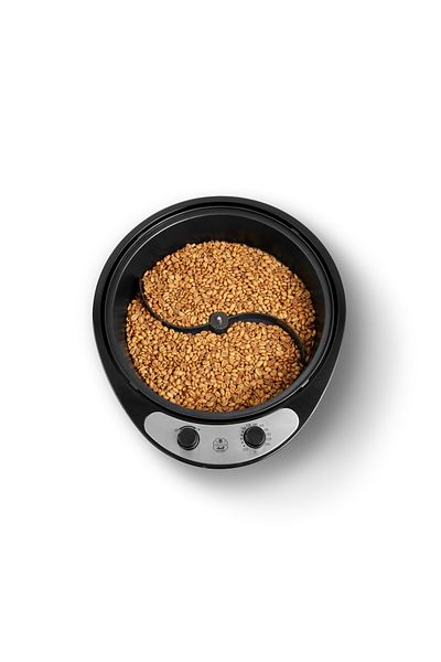 ALSAIF 1200W Electric coffee roaster, non-stick, durable glass cover, cool-touch body, 0.8 Liter