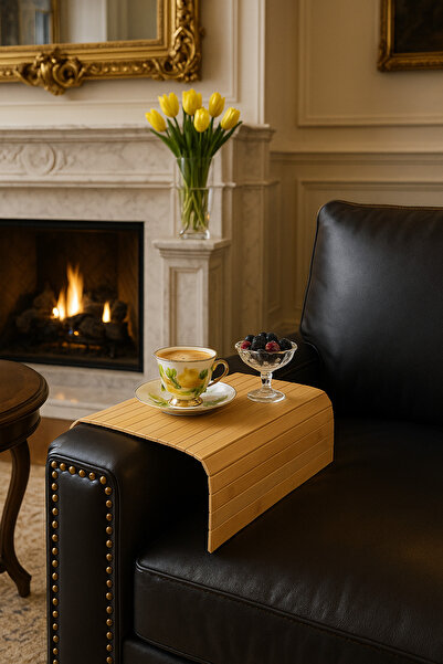 Veliday Bambu Koltuk Kenarı Tepsi, Kolçak Tepsisi ,koltuk Tepsisi , Katlanır ...