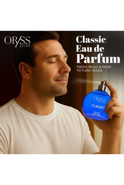 ORYSS Classic Eau De Parfum For Men Notes Of Caviar Lime, Mint, Ginger, Vodka, Tonka Bean & Kingwood 100ml