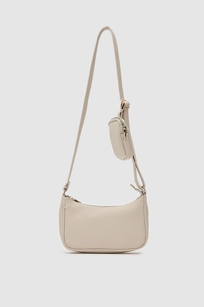 Shule Bags Κρέμα τσάντας χιαστί πορτοφολιού Clara