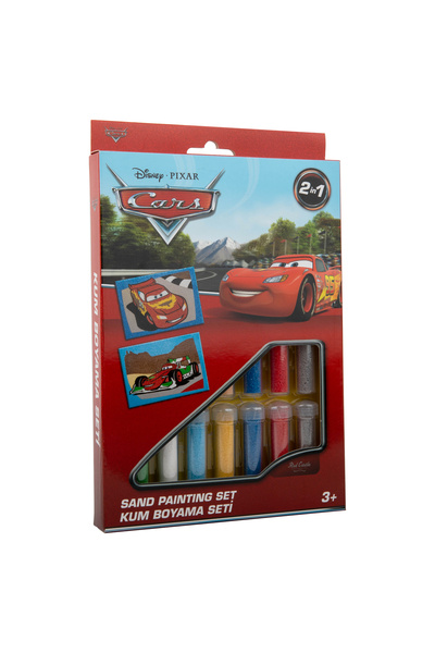 Red Castle مجموعة الرسم الرملي التعليمية والمرحة، ديزني كارز ماكوين آند فرانس...