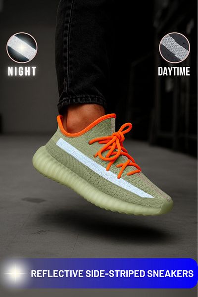 BLACK DEER Βδμρ5 |   Movement Reflective Green Sneaker Παπούτσια προπόνησης καθημερινής πεζοπορίας και τρεξίματος Ανδρικά Γυναικεία