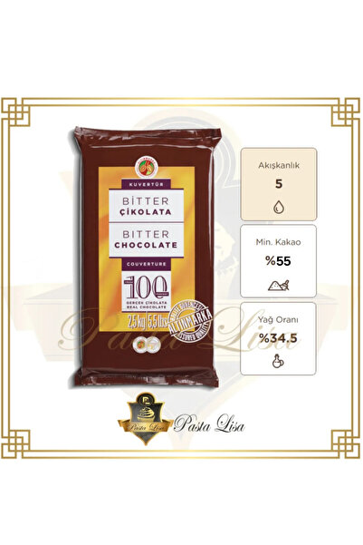 pastalisa Altınmarka Kuvertür Çikolata 2,5kg - Bitter (%55) Alt558