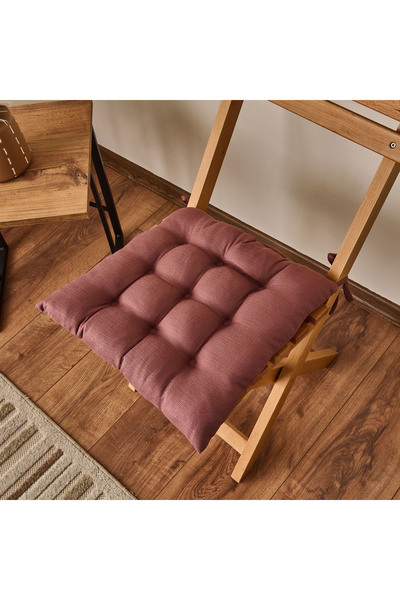 Evidea Soft Traum Sandalye Minderi - Gülkurusu - 40x40 cm