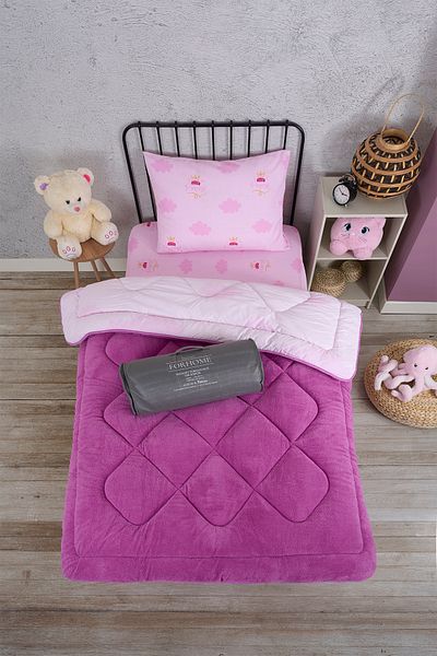Sudemhome Cuvertură dublă de lux Welsoft Elite, cu o singură față, cuvertură moale din lână, față de pernă Princess Plum