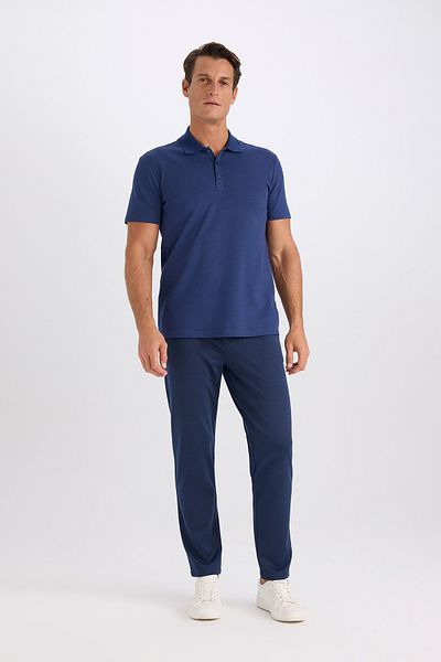 DeFacto Tricou polo simplu de bază din bumbac, slim fit, cu mânecă scurtă M6609az20sp