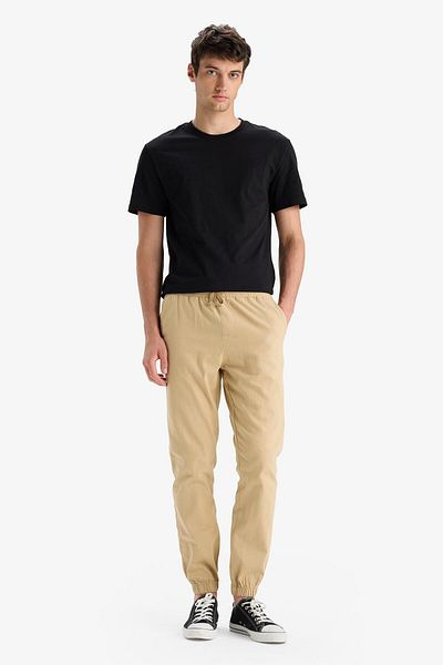 DeFacto Pantaloni cargo jogger 100% bumbac cu trei buzunare E0834ax25sm