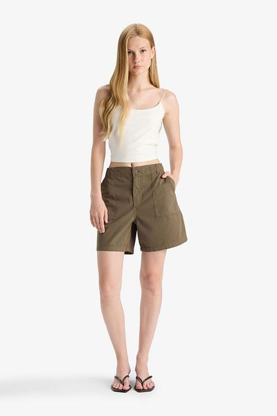 DeFacto Coool Normale Taille Kurze Bein Gabardine Shorts F3318AX25SM