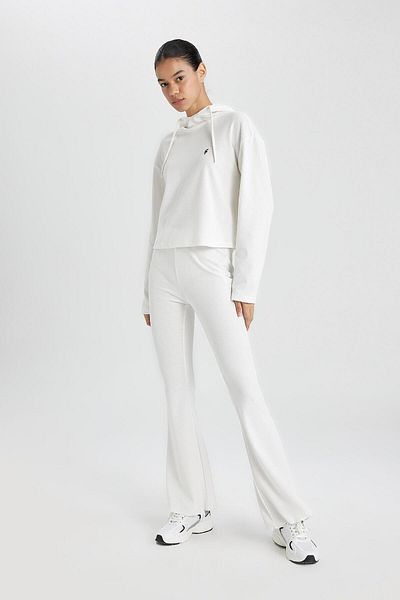 DeFacto DeFactoFit Flare Fit Pantaloni subțiri cu șold spaniol cu șold standard B9023AX24SM