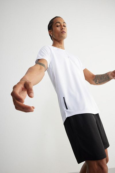 DeFacto Αθλητικό T-shirt Fit Slim Fit Crew Neck