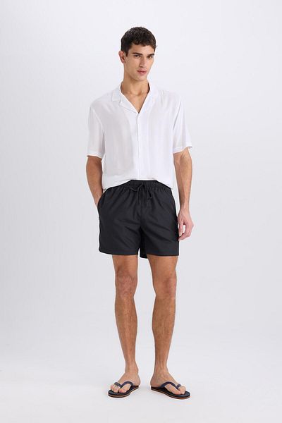DeFacto Pantaloni scurti de baie cu uscare rapidă, căptușiți cu plasă E0944AX25HS
