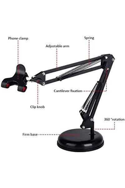 Spon حامل الموبايل المكتبي القابل للتعديل