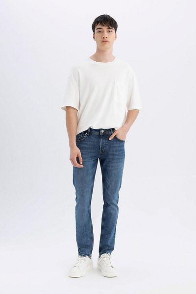 DeFacto Pedro Slim Fit - Regular Waist Skinny Leg Jeans D0010AX24SM