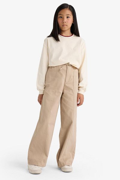 DeFacto Girls Wide Leg Wide Leg Cotton Trousers F0444A825Au