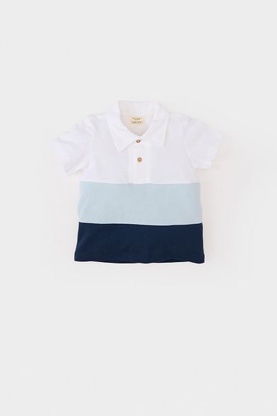 DeFacto Поло тениска с къс ръкав Baby Boy Color Block Pique B9247A524SM