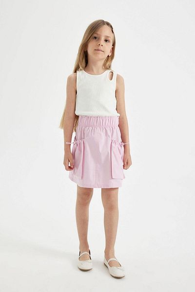 DeFacto Popeline-Rock mit Taschen für Mädchen C4880A824SM