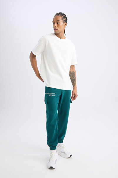 DeFacto Nba Boston Celtics Standard Fit Jogger Sweatpants A9684Ax23Wn