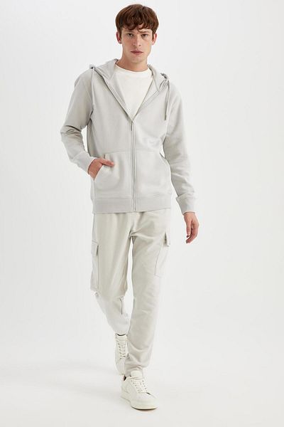 DeFacto Pantaloni de sport subțiri cu croiala normală, buzunar cargo, talie elastică A6209ax24sp