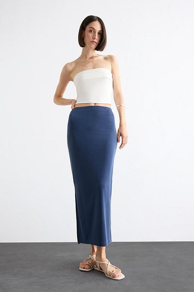 DeFacto Fusta midi slim fit cu fantă F8335AX25SM