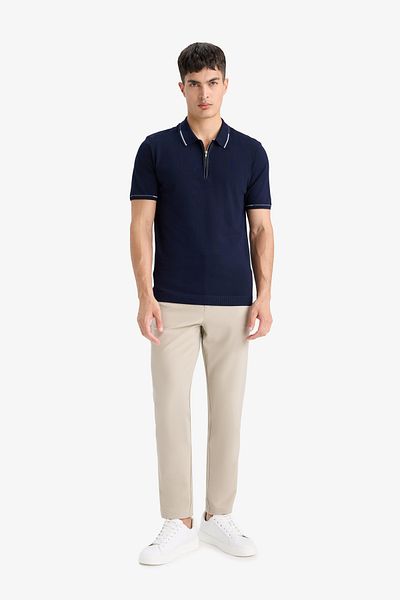DeFacto KnitwearPoloT-shirt - Standard Fit, κοντό μανίκι D6199ax24hs