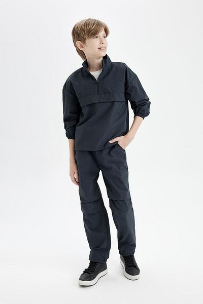 DeFacto Băiat - Pantaloni Jogger Buzunar Antracit D0334a824au