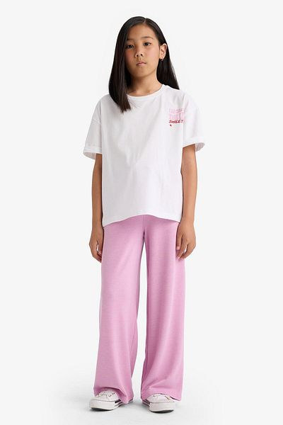 DeFacto Pantaloni cu picioare largi pentru fete cu buzunare E8294A825AU