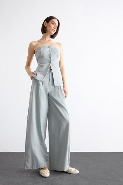 DeFacto Wide Leg Trousers F7567Ax25Sm