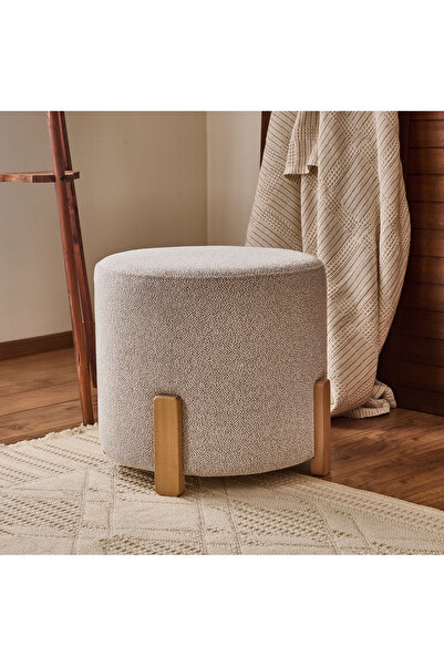 Just Home Puffy Puf - Gri - 44x50x50 cm