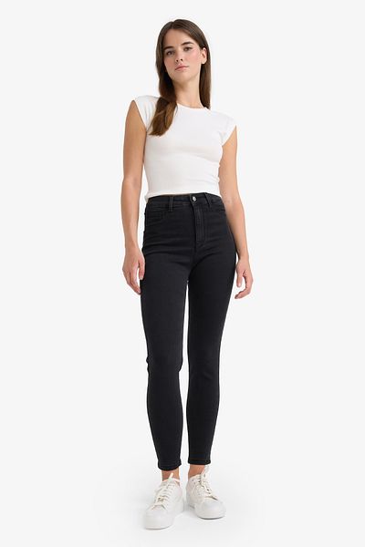 DeFacto High Waist Jegging - Skinny Leg Basic Jeans B7498Ax24Sp