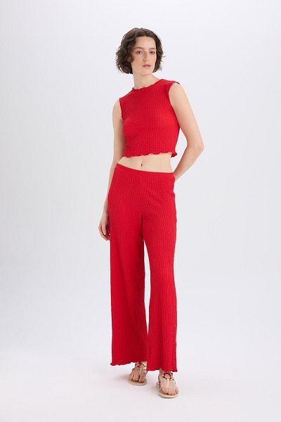 DeFacto Wide Leg Wide Leg Twist Pants D4415Ax25Sp