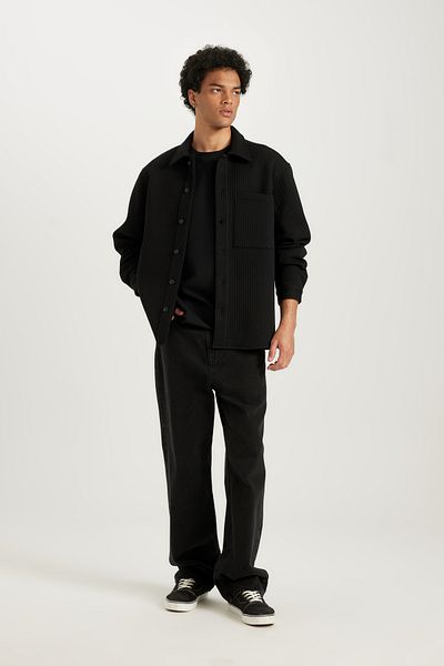 DeFacto Quilted Regular Fit Long Sleeve Shirt Jacket - B5935ax24sp