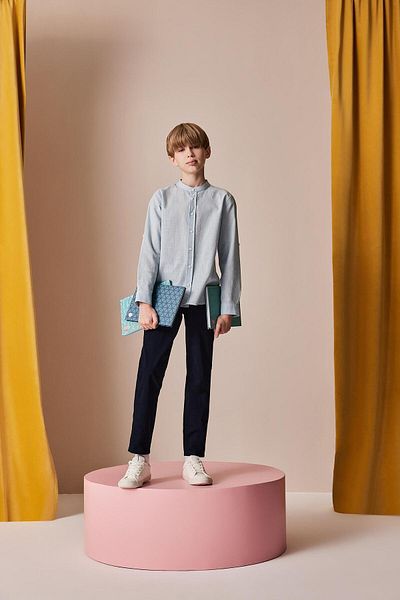 DeFacto Boy's Straight Leg Basic Plain Gabardine Trousers X4224A625Sm