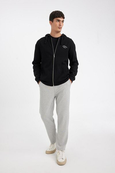 DeFacto Pantaloni de trening Slim Fit Slim Fit Talie cu șireturi Buzunare Picior drept D6092ax24au