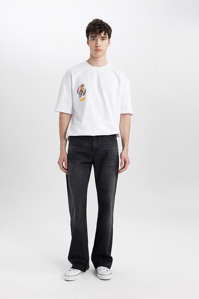 DeFacto Wide Leg Flayer Fit Jean Kalhoty - B8325ax24sm