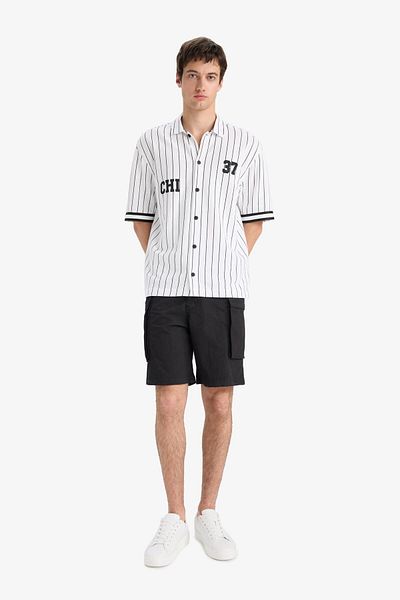 DeFacto Relax Fit Cargo Pocket Bermuda Shorts E2207Ax25Sm