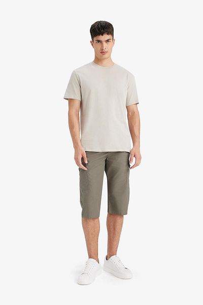 DeFacto 100% Cotton Regular Fit Capri E5363Ax25Sm