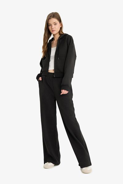 DeFacto Pantaloni de sport cool cu picior lat, cu buzunare și șireturi - B3345ax23wn