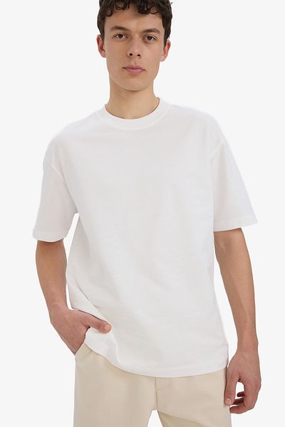 DeFacto Tricou de bază din bumbac cu decolteu relaxat - D3673ax24au