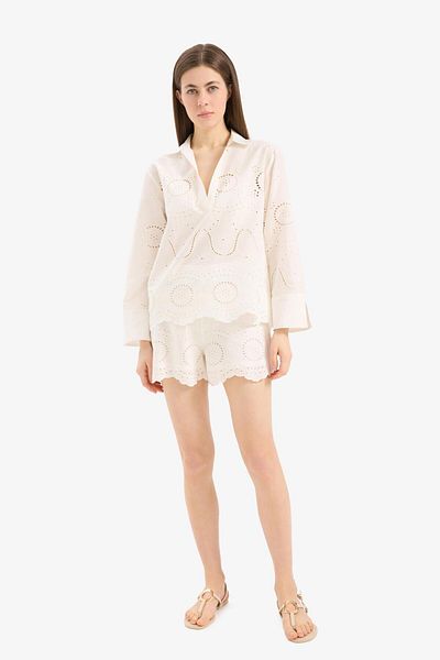 DeFacto Regular Fit Brode Beach Shorts-Fall in Love E0599Ax25Sm