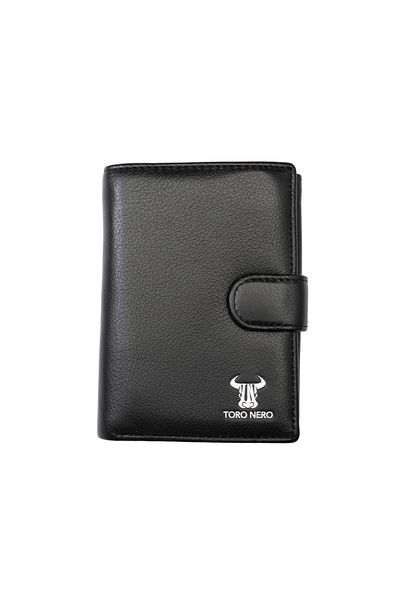 Toro Nero Portofel bărbătesc Executive Pro din piele naturală neagră, protecție RFID