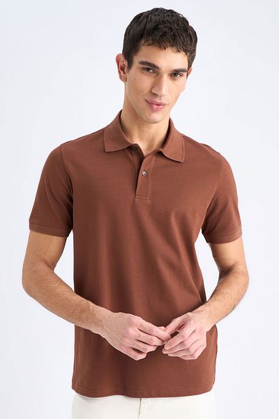 DeFacto Tricou polo cu mânecă scurtă, cu ajustare normală, C1293ax24sp
