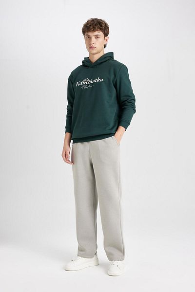 DeFacto Pantaloni de trening groși Relax Fit, cu trei buzunare, picior drept D8095ax24au