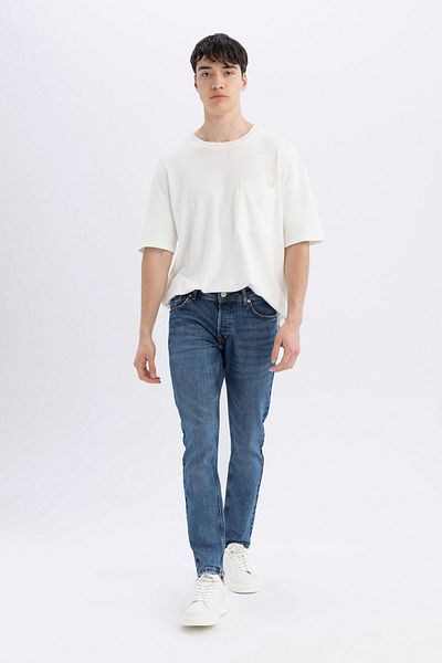 DeFacto Pedro Slim Fit - Regular Waist Skinny Leg Jeans D0010AX24SM
