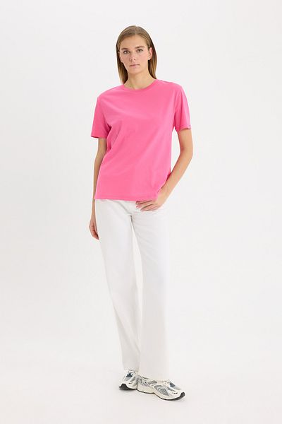 DeFacto Regular Fit Crew Neck Short Sleeve 100% Cotton T-Shirt