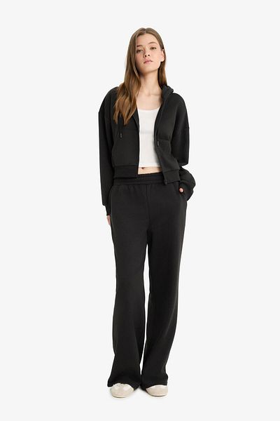 DeFacto Pantaloni de sport cool cu picior lat, cu buzunare și șireturi - B3345ax23wn