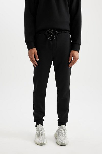 DeFacto Slim Fit Jogger tréningruha - Fit Athlete Slim Fit Skuba búvárszövet szabványos lábszár