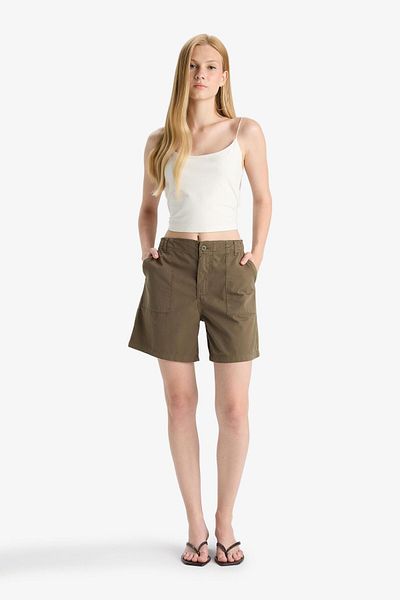 DeFacto Coool Normale Taille Kurze Bein Gabardine Shorts F3318AX25SM