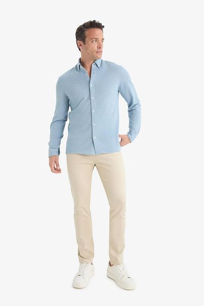 DeFacto Slim Fit Slim Fit Skinny Leg Pocket Textured Trousers E7959Ax25Au